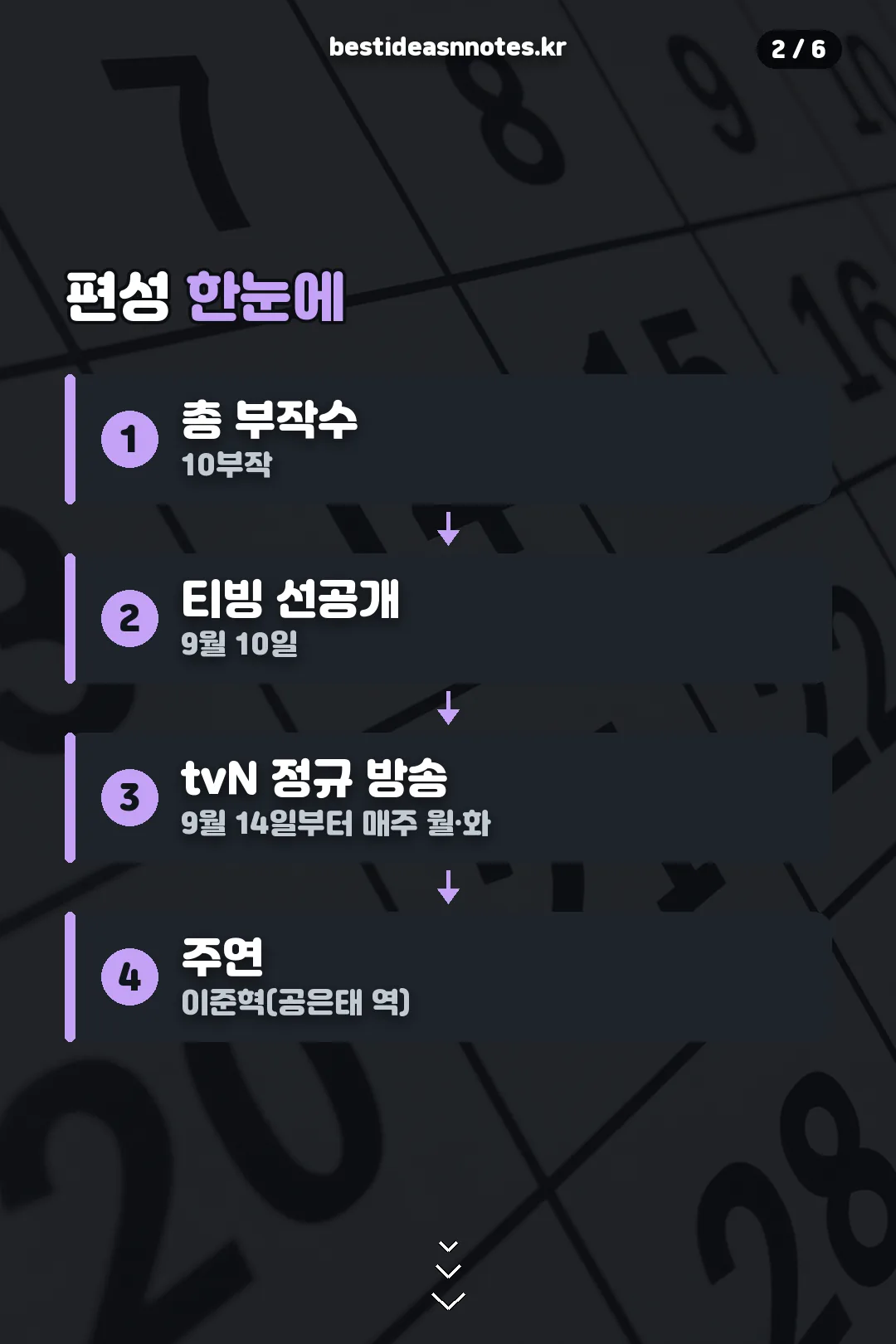 편성 정보 한눈에