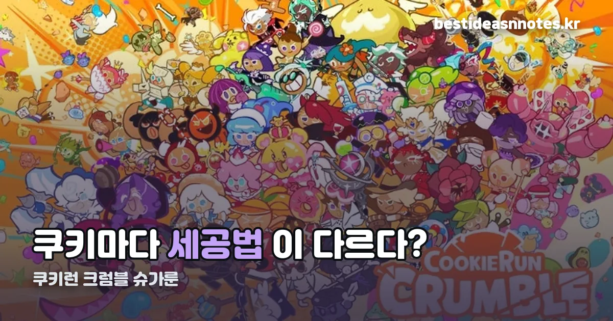 쿠키런 크럼블 슈가룬 정리 썸네일