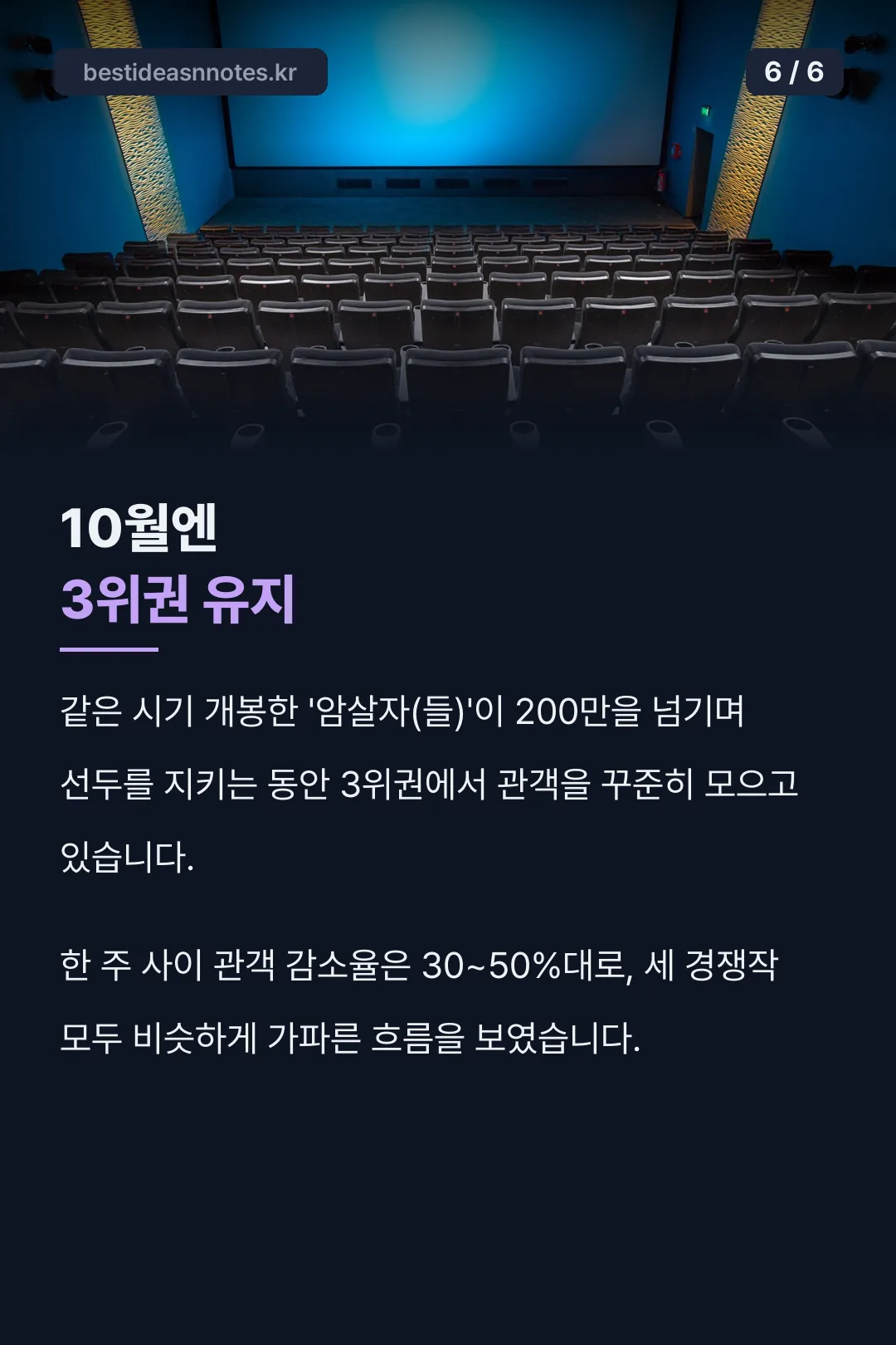10월 순위