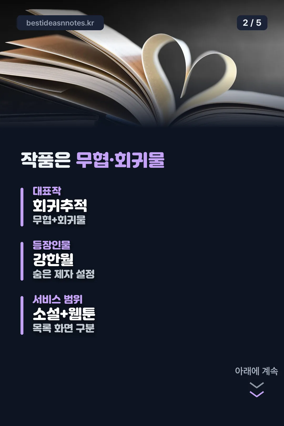 작품은 무협·회귀물